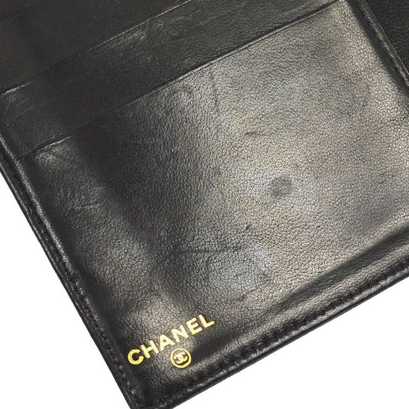 Authenticity Guarantee Chanel Black Caviar Long Wallet Purse - Picture 7 of 9
